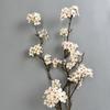 Flexible Silk Pear Blossom 100cm Fake Plants Artificial Pear Blossom  Branches  Outdoor Decor