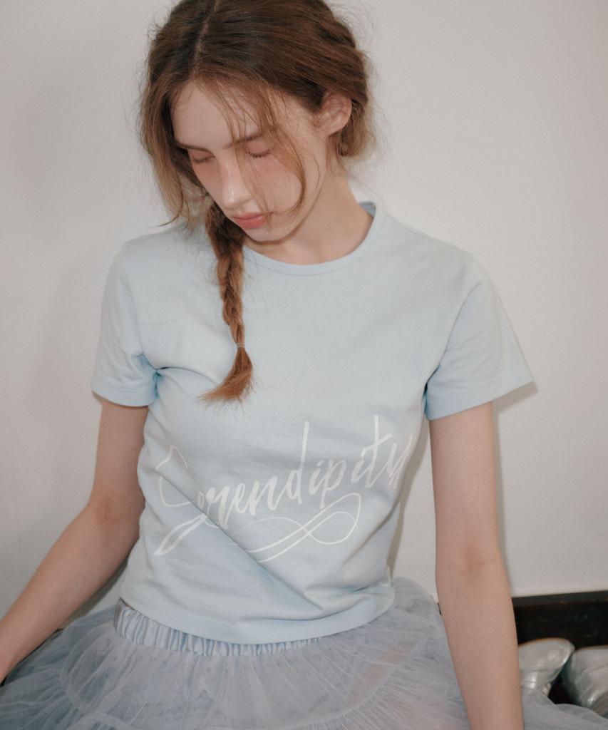 AEGO FREEDOM LAB Serendipity Crop T-Shirt_Sky Blue