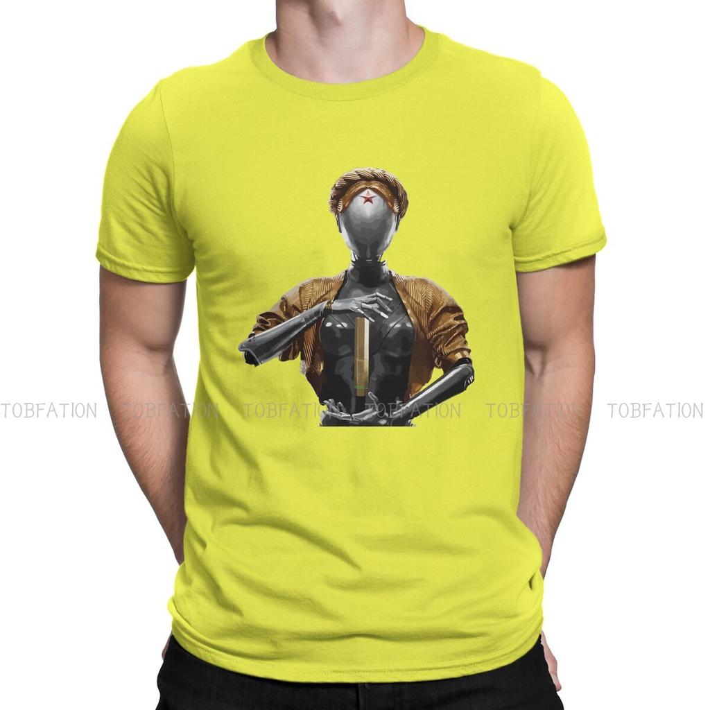 Atomic Heart Ussr Game Tshirt For Men Robots Twins Soft Leisure Sweatshirts T Shirt Novelty Trendy Loose