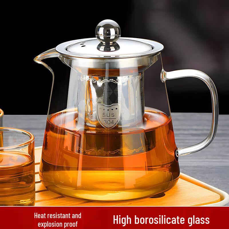 Qiwei Heat-Resistant Glass Tea Infuser Pot