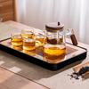 One-Key Filter Glass Teapot