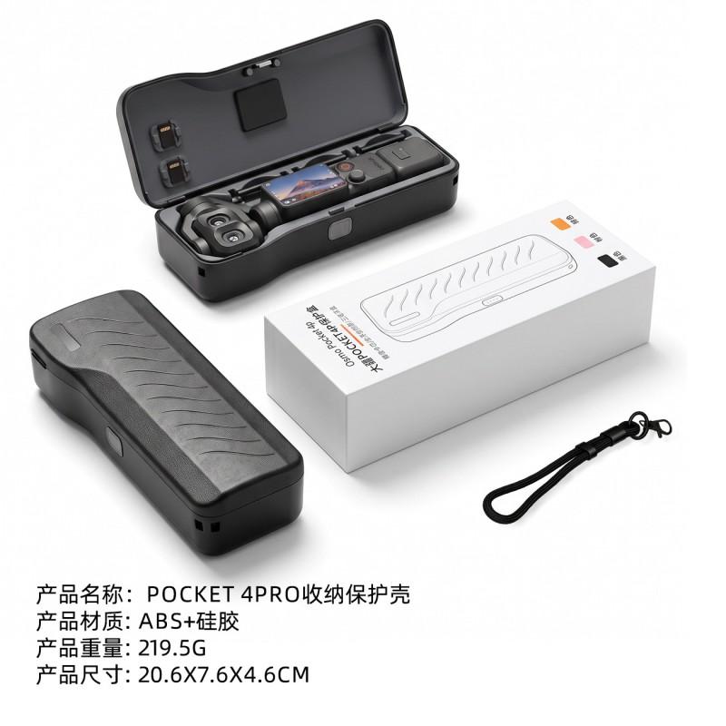 DJI Pocket 4 Pro Protective Case With Filter Slot Portable Shockproof Storage Box Vloggers Travelers