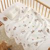 110x110cm High Density Pure Cotton Six-Layer Gauze Baby Bath Towel and Toddler Blanket