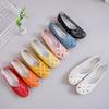 Women Leather Driving Shoes Moccasins Comfort Flats Casual Slip On Yellow Nurse Walking Summer Maternity Shoes for Mother