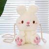 Cartoon Bunny Plush Bag Candy Multicolor Kawai Girl Creative Cute Shoulder Bag for Girls Kids
