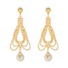 CHHC Designer Long Tassel Pearl Fairy Earrings for Women