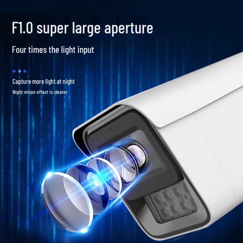 Hikvision 8MP Full-Color Night Vision PoE Outdoor Security Camera System CN plug (adapter included)