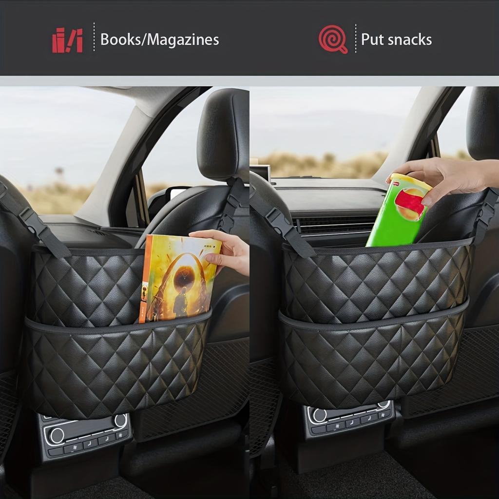 [Car Storage Organizer] Car Seat Organizer with Wallet and Extra Back Pocket | Perfect for Car Storage and Organization