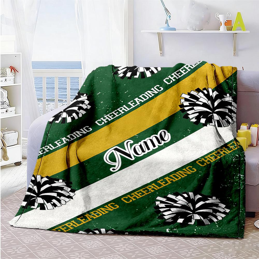 Ribbons Personalized Name Blanket Gift Personalized Blanket Soft & Cozy for Office Chair Seaside Livingroom Chair for All Occasions