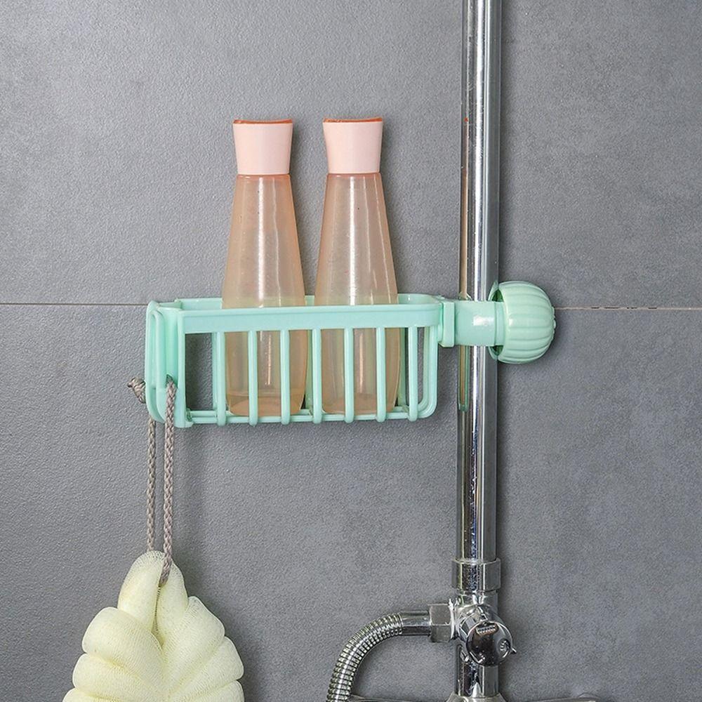 Bathroom Accessories Drying Towel Soap Shelf Faucet Storage Rack Sponge Bracket Faucet Holder