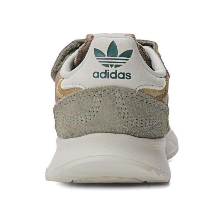Adidas Originals Retropy F2 Comfortable Versatile Durable Low-Top Walking Shoes Baby Shoes Brown JP7029
