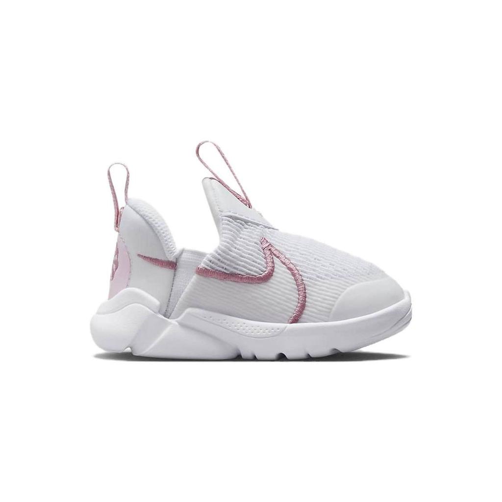 Nike Flex Plus 2 TD Slip Resistant Low Top Shoes Baby Shoes White Pink DV8998-100