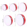 Kids Wooden Hand Drum Music Percussion Instrument Red Handheld Percussion Hand Drum Educational Toys Hand Beat