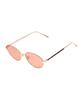 Heonteoaiweeo [Woman] Round Vintage Titanium Sunglasses - Orange Htb20