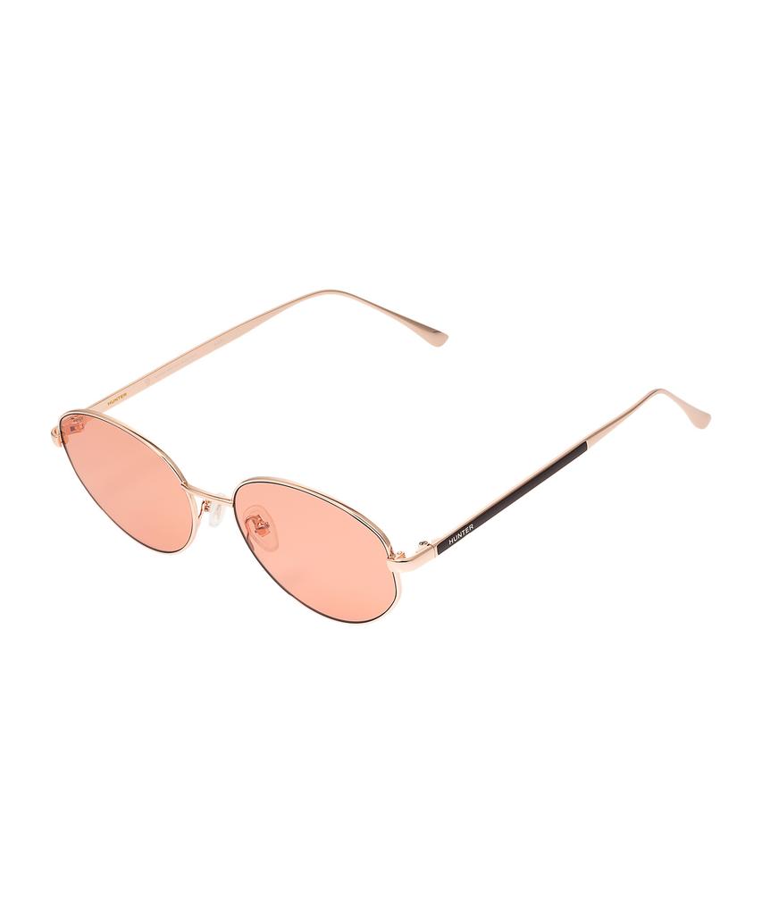 Heonteoaiweeo [Woman] Round Vintage Titanium Sunglasses - Orange Htb20