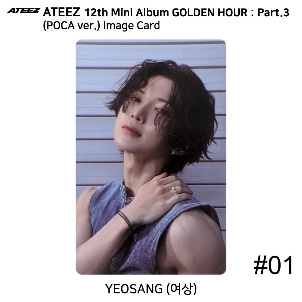 ATEEZ 12th Mini Golden Hour Part.3 POCA Ver. Official Photocard QR Image Card