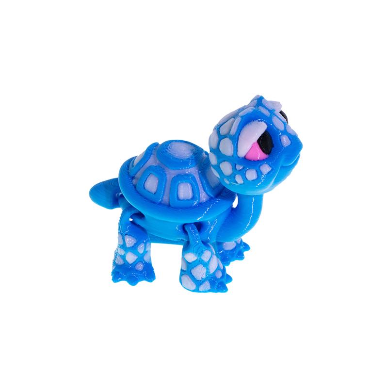 Plastic 3D Printed Turtle Model Exquisite Cartoon Simulated Animal Model Movable Joints Desktop Decorations Holiday Gifts