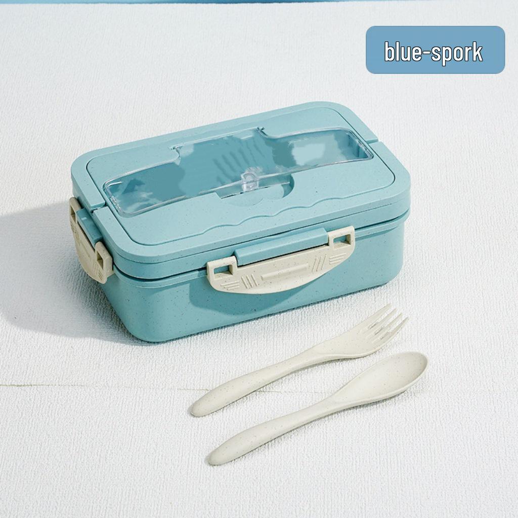 Wheat Straw Insulated Microwave-Safe Bento Lunch Box for Office & Students