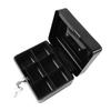 Metal Cash Box with Lock Safety Portable Small Metal Storage Box with 2 Keys for Money Document Home Car