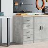 Garage Storage Cabinet Grey Concrete 40X51X85 Cm