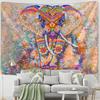 Mandala Elephant Tapestry Wall Hanging Colorful Painting Bohemian Tropical Landscape Home Living Room Decor Cloth