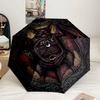 Stained Glass Bat Design Umbrella 8-Frame for Travel, camping, Casual Lightweight Portable Umbrella, Essential for every family Holidays Gift