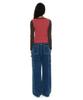 PARTIMENTO WOMEN Pwc Colorblock Baby Long Sleeve Tee_Brick