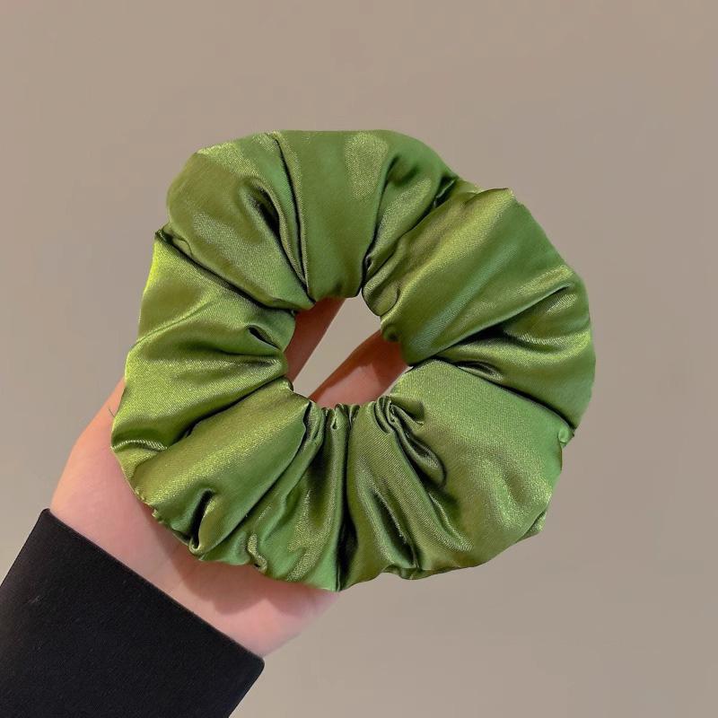 Luxury Sleep Pillow & Extra-Large Satin Hair Ring - Gentle On Hair, Perfect for Buns, Elastic Band Style