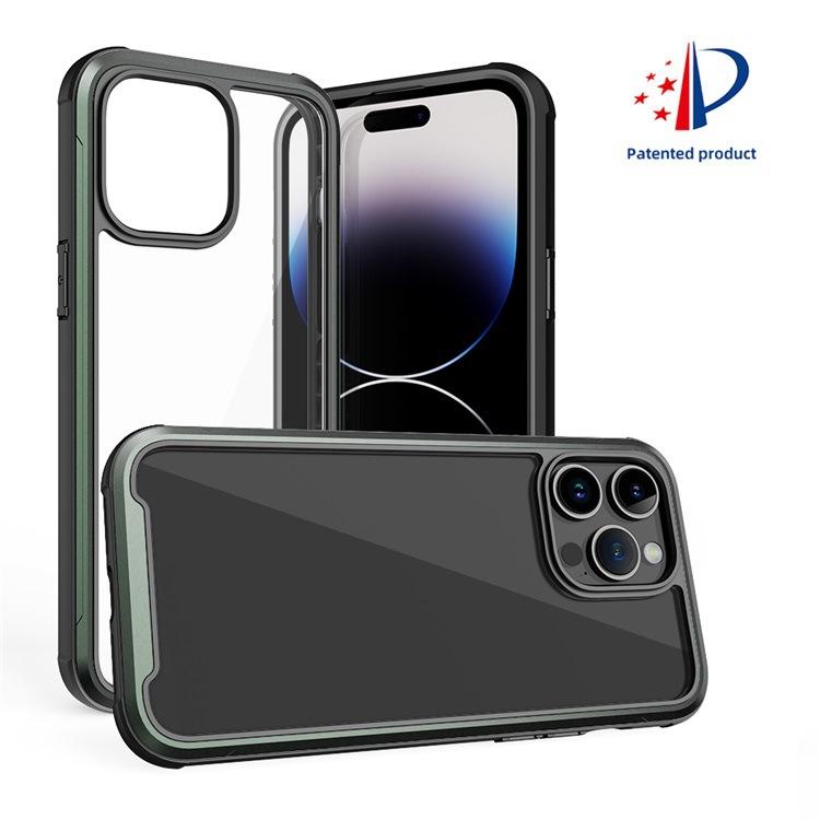 Applicable to Apple 11promax aluminum alloy mobile phone case iphone11 transparent acrylic airbag anti-drop protective cover