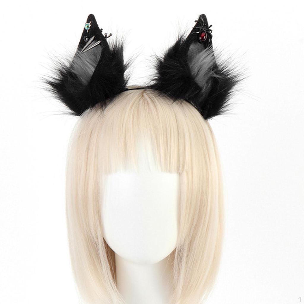 Halloween Ear Headband Accessory Stylish Women Girl Cosplay Photo Props Hairhoop