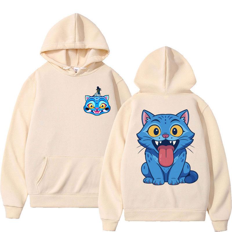 Cute Derpy Tiger KPop Demon Hunters Hoodie Men Women Sweatshirt Oversized Fleece Casual Streetwear Fall Winter Zip Up Coats
