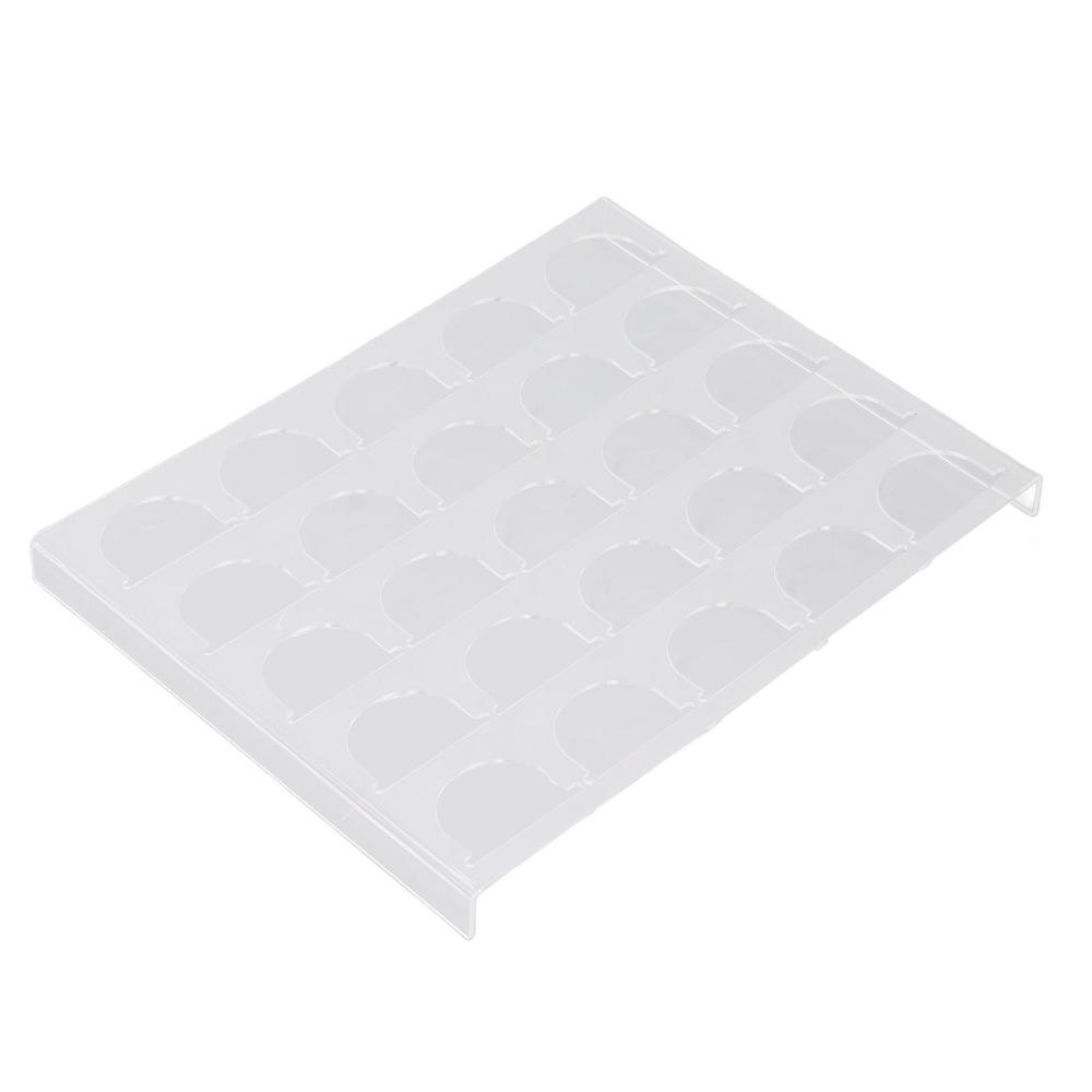 Clear Plastic Coffee Pod Storage Tray Holds 25 Capsules Capsule Storage Drawer  For Kitchen