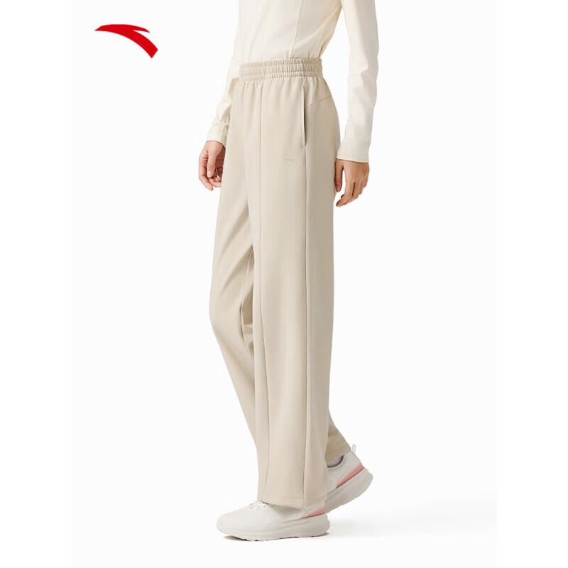 ANTA Women's Fleece-Lined High-Waist Straight Leg Sport Pants