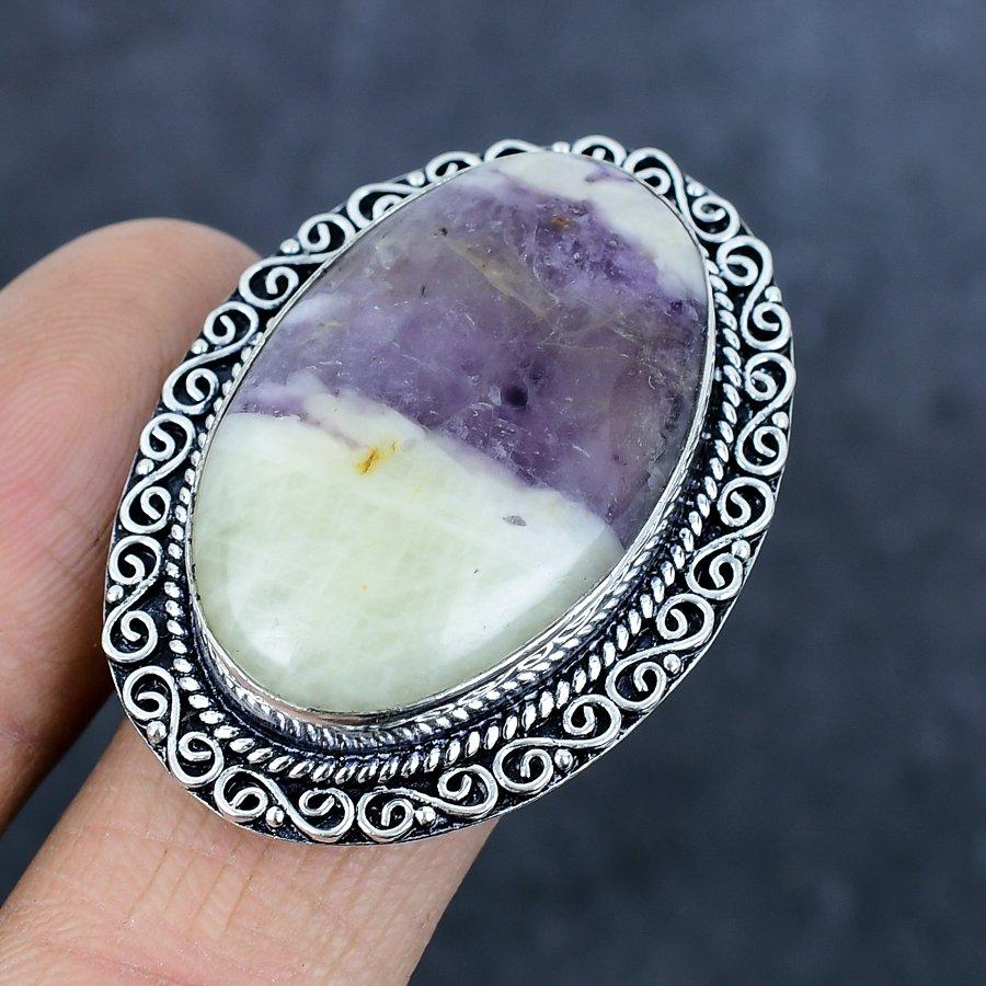 Natural Kammererite Gemstone 925 Sterling Silver Jewelry Ring Size 10 m4W53