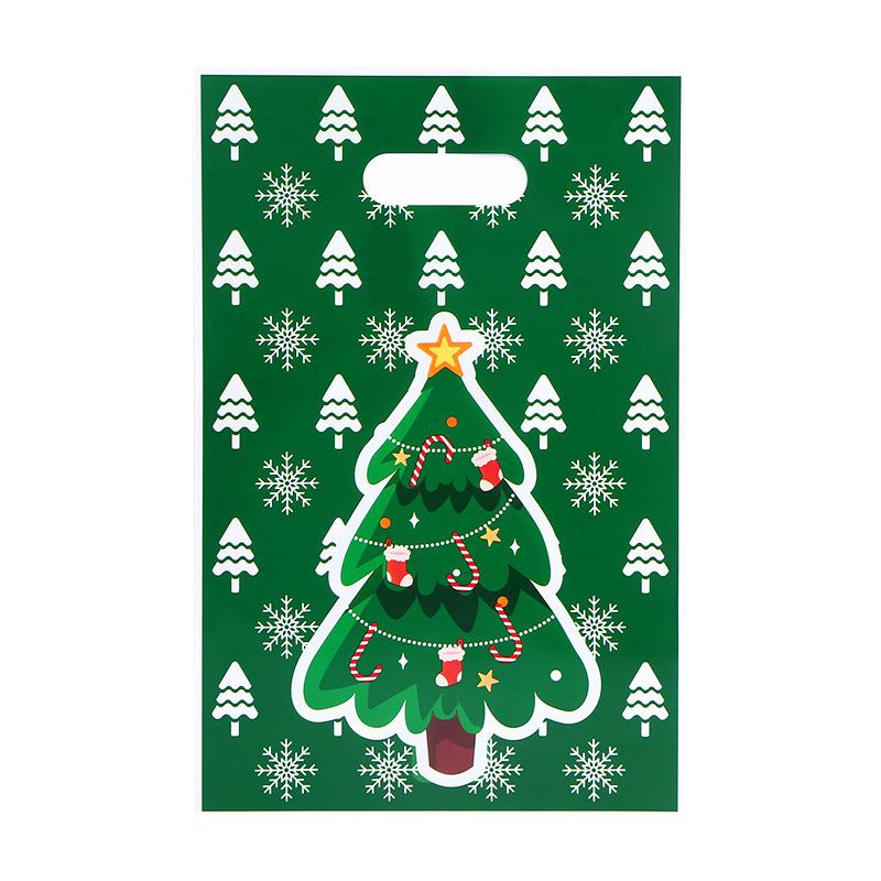 50pcs/100pcs Cookies Candies Pouches New Year Celebrate Tote Bags Party Pearlised Film Gift Packaging Random
