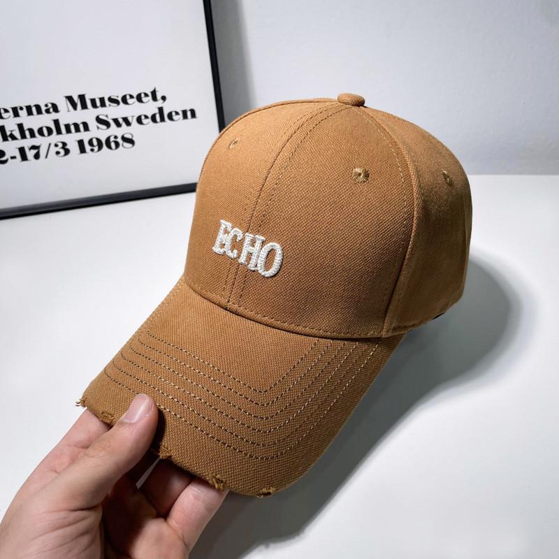 Letter Echo Embroidery Baseball Cap Adjustable Breathable Sun Hat Protection