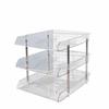 Large Capacity Desktop File Organizer Transparent Paper Holder Modular Storage Rack  Home