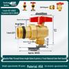 All-Copper Valve Manifold: Three-Way Union, Male/Female Thread Ball Valve for Underfloor Heating and Wall-Hung Boilers