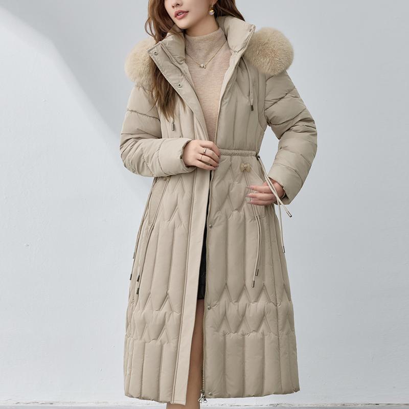 Sleeves Detachable Fashion Woman Winter Long Coats Hooded Faux Fur Collar Thick Warm Parkas Women's Jackets