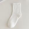 Female Spring and Autumn Sweat Absorption Boneless Loose Mouth In The Tube Socks