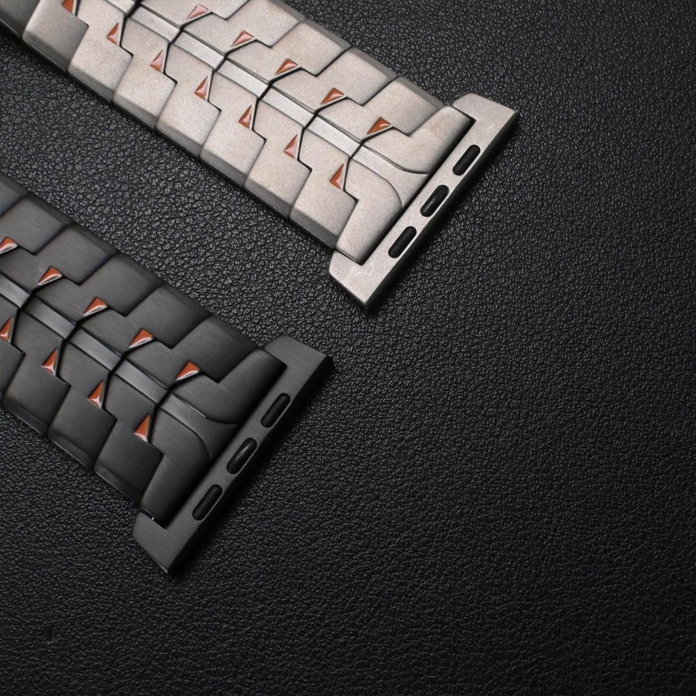 Luxury Titanium Alloy Band for Apple Watch Ultra 2 49mm Series 10 9 8 7 6 5 4 SE 46mm 45mm 44mm Quick Release 26mm Width Strap