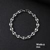 Bracciale da Uomo in Acciaio Inossidabile Semplice Prepotente Punk Alto Senso Cubano Acciaio al Titanio Bracciale Gioielli da Uomo