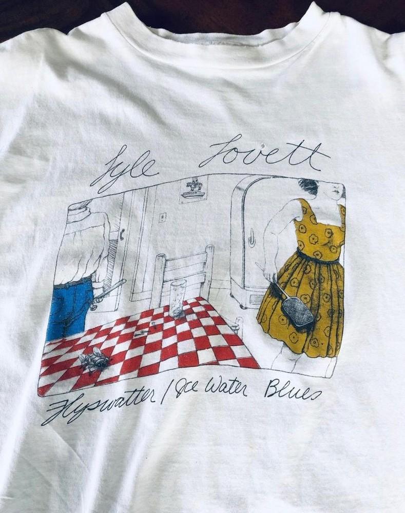 I See Water Blues 1989 Lyle Lovett Shirt White Unisex S-5XL 1H0420 Unisex T-Shirt S