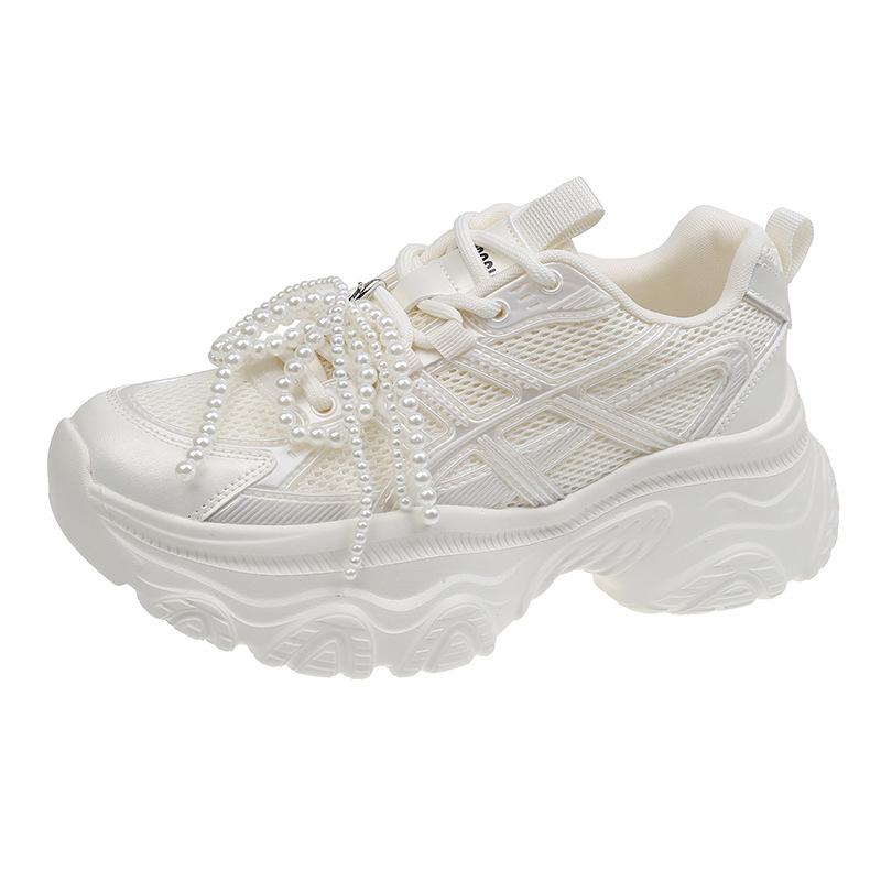 Cyclone shoes 6 thick-soled heightened breathable mesh casual sports shoes female dad shoes