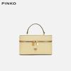 PINKO Light Luxury Cowhide Swallow Box Bag