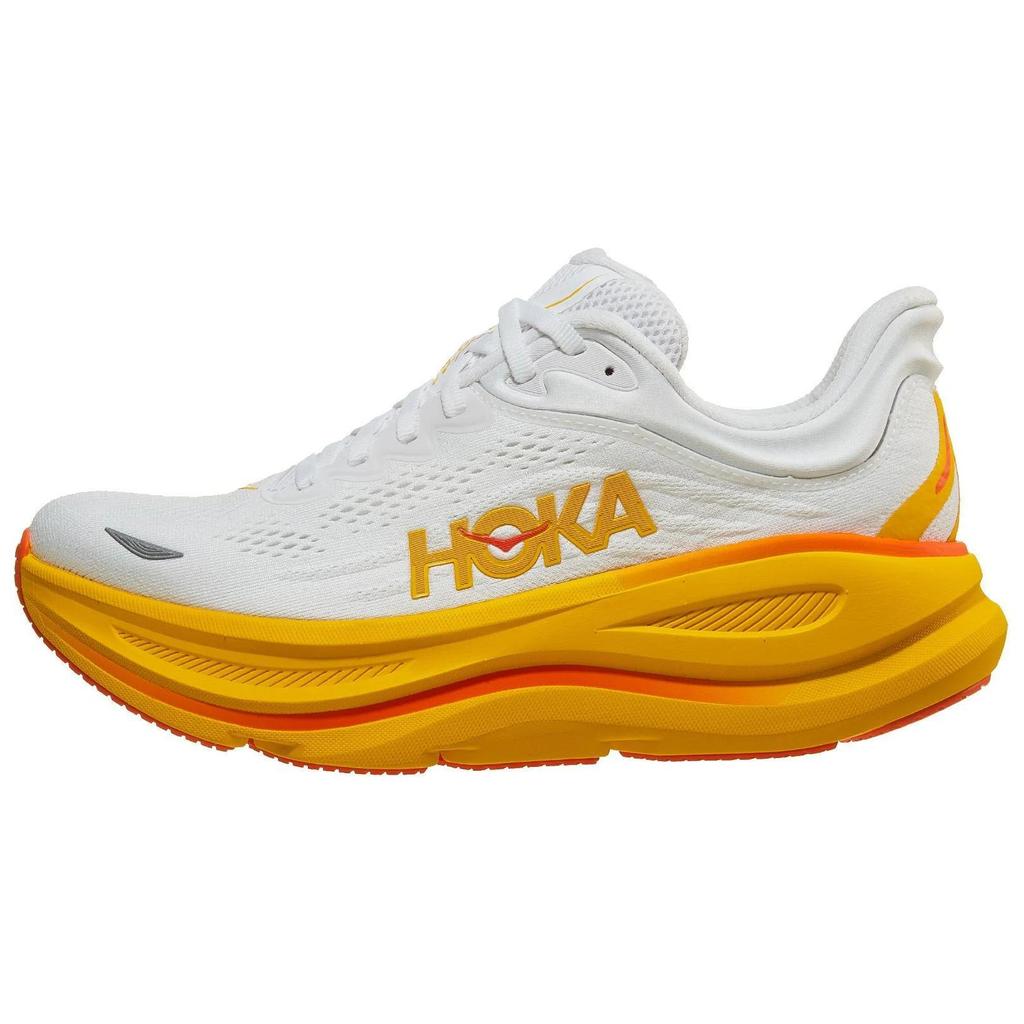 HOKA Bondi 9 Frost Sunflower Women Sneakers White 1162012-FNF