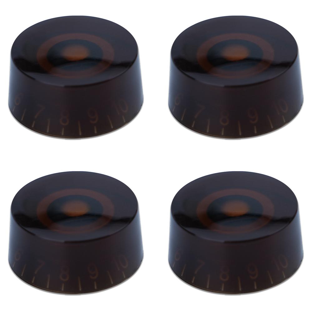 4pcs Guitar Volume Knobs Top Hat Knobs Speed Volume Tone Pedal Control Knobs for Electric Guitar Bass 29 Colors