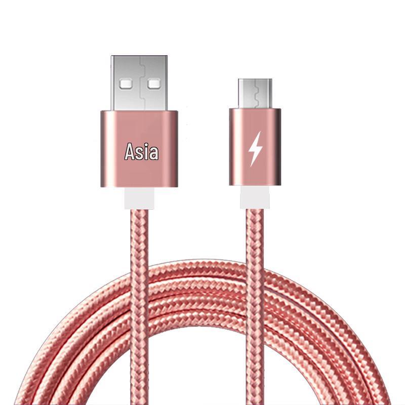 Braided Type-C Fast Charging Nylon Cable for Android - Durable and Tangle-Free