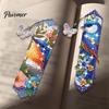 Stress Relief Handmade Projects Faux Diamond Art Bookmark Kit, Halloween Book Marker DIY Decorative Page Markers with Tassels Animal Bird Crafting Kit