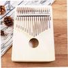Wooden DIY Kalimba Kit, Hand-Painted Thumb Piano with 10 Picks, African Finger Piano, Safe Materials, Kindergarten Toy, Develops Creativity (Assorted
